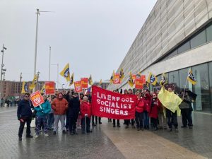 PCS picket Liverpool Museums 2nd March